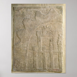 Fästning under Siege från Nimrud, Irak Poster