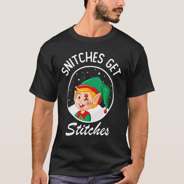 Fästningar få titches Elf på Shelf Kids T Shirt (Framsida)