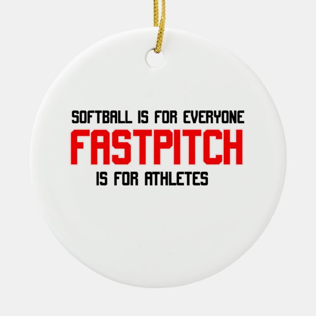 FastPitch Julgransprydnad Keramik (Framsidan)