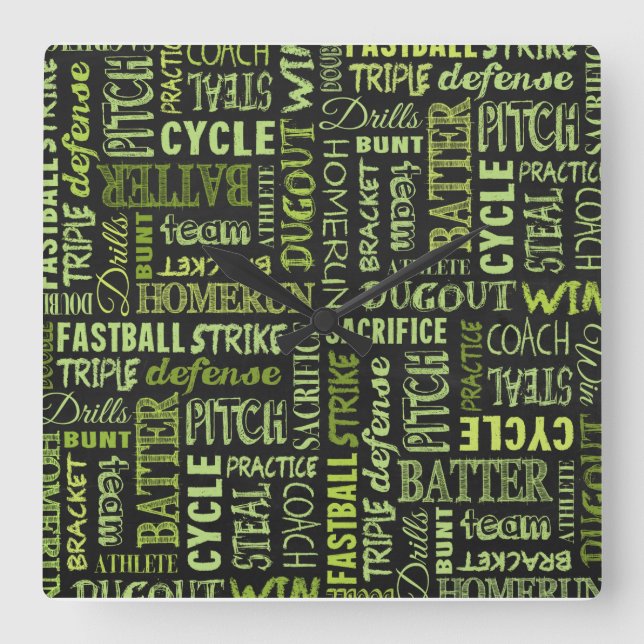 Fastpitch-programvillkor på kalkylbladet fyrkantig klocka (Framsida)