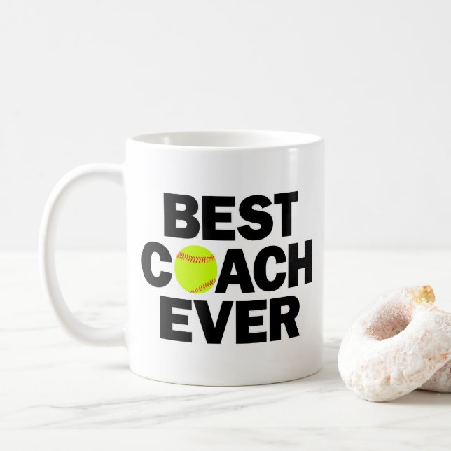 Fastpitch Softball Best Coach All Coffee Mugg (Med munk)
