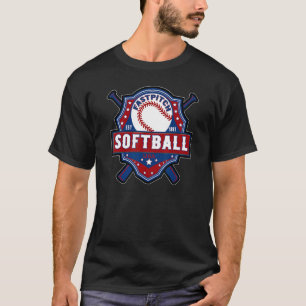 Fastpitch Softball Est 1887 Usa T Shirt