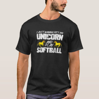Fastpitch Softball Funny Unicorn T Shirt