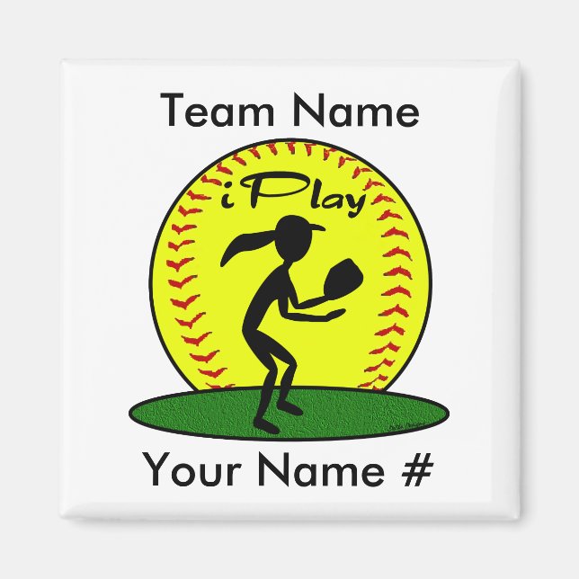Fastpitch Softball Magnet (Framsidan)