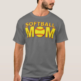 Fastpitch Softball Mamma Gult Boll Snöre 1 T Shirt