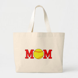Fastpitch Softball Mamma Tote Bag Jumbo Tygkasse