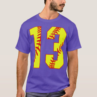 Fastpitch Softball Number 13 13 Softball Jersey U T Shirt