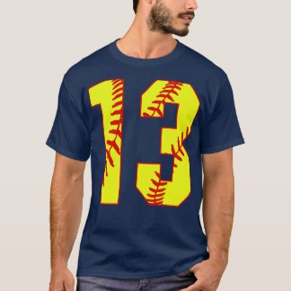 Fastpitch Softball Number 13 13 Softball Shirt Jer T