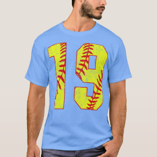 Fastpitch Softball Number 19 19 Softball Jersey U T Shirt