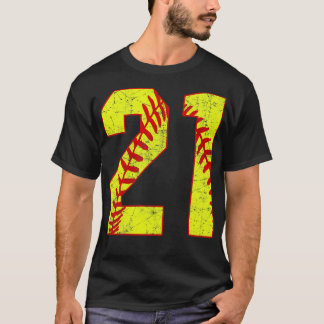 Fastpitch Softball Number 21 21 Softball Jersey U T Shirt