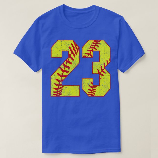 Fastpitch Softball Number 23 23 Softball Jersey U T Shirt (Design framsida)