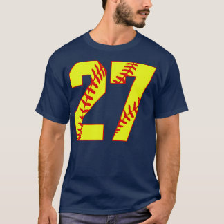 Fastpitch Softball Number 27 27 Softball Jersey U T Shirt