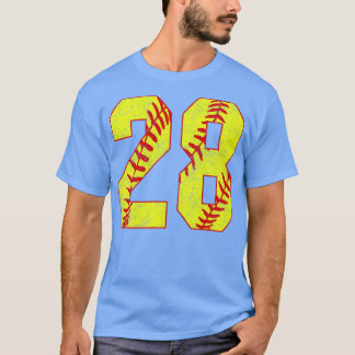 Fastpitch Softball Number 28 28 Softball Jersey U T Shirt
