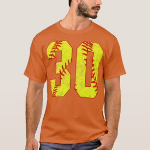 Fastpitch Softball Number 30 30 Softball Jersey U T Shirt