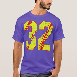 Fastpitch Softball Number 32 32 Softball Jersey U T Shirt
