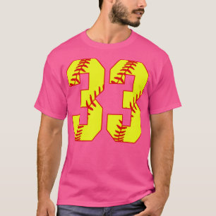 Fastpitch Softball Number 33 33 Softball Jersey U T Shirt