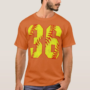 Fastpitch Softball Number 36 36 Softball Jersey U T Shirt