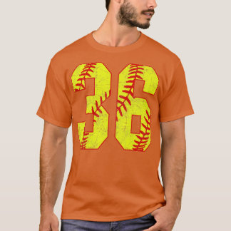 Fastpitch Softball Number 36 36 Softball Jersey U T Shirt