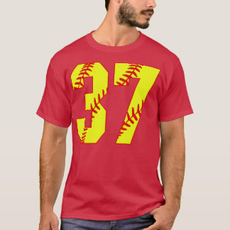 Fastpitch Softball Number 37 37 Softball Jersey U T Shirt