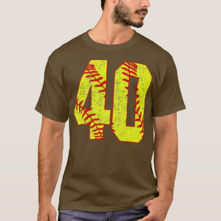 Fastpitch Softball Number 40 40 Softball Jersey U T Shirt