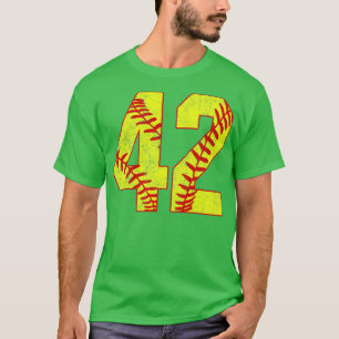 Fastpitch Softball Number 42 42 Softball Jersey U T Shirt