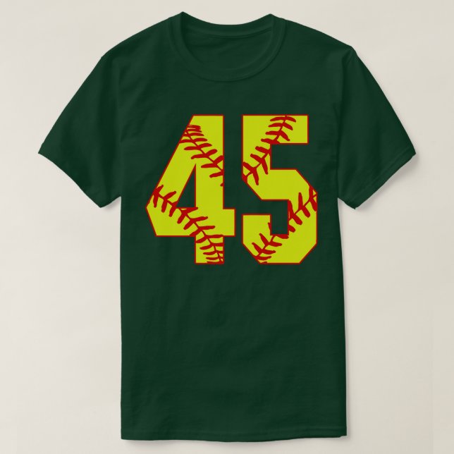 Fastpitch Softball Number 45 45 Softball Jersey U T Shirt (Design framsida)