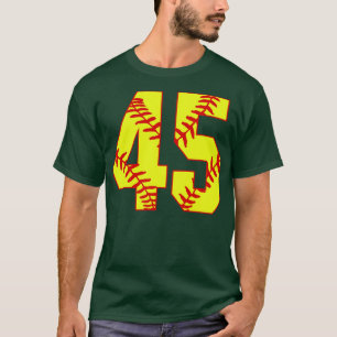 Fastpitch Softball Number 45 45 Softball Jersey U T Shirt