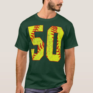 Fastpitch Softball Number 50 50 Softball Jersey U T Shirt