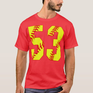 Fastpitch Softball Number 53 53 Softball Jersey U T Shirt
