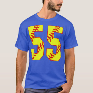 Fastpitch Softball Number 55 55 Softball Jersey U T Shirt