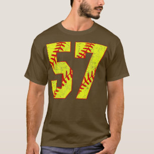 Fastpitch Softball Number 57 57 Softball Jersey U T Shirt