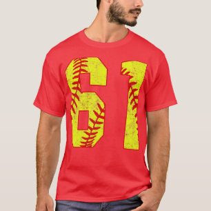 Fastpitch Softball Number 61 61 Softball Jersey U T Shirt