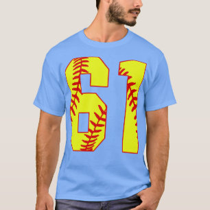 Fastpitch Softball Number 61 61 Softball Shirt Jer T