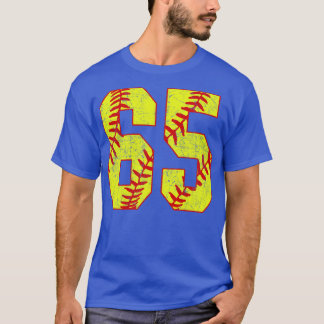 Fastpitch Softball Number 65 65 Softball Shirt Jer T