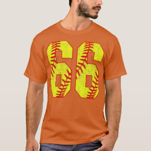 Fastpitch Softball Number 66 66 Softball Jersey U T Shirt