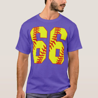 Fastpitch Softball Number 66 66 Softball Shirt Jer T