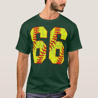 Fastpitch Softball Number 66 66 Softball Shirt Jer T