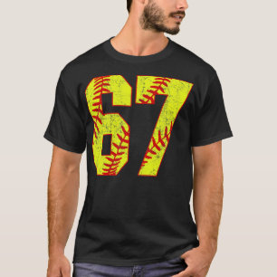 Fastpitch Softball Number 67 67 Softball Jersey U T Shirt