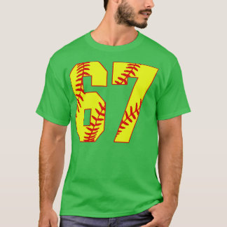 Fastpitch Softball Number 67 67 Softball Shirt Jer T