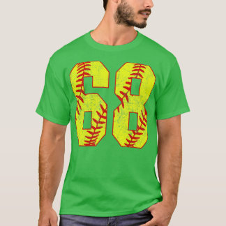 Fastpitch Softball Number 68 68 Softball Shirt Jer T