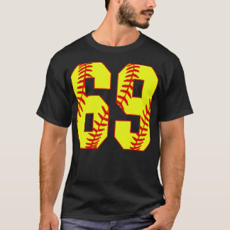 Fastpitch Softball Number 69 69 Softball Jersey U T Shirt
