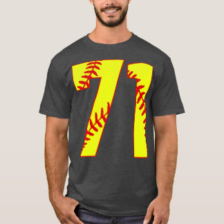 Fastpitch Softball Number 71 71 Softball Jersey U T Shirt