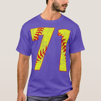 Fastpitch Softball Number 71 71 Softball Jersey U T Shirt