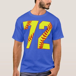 Fastpitch Softball Number 72 72 Softball Jersey U T Shirt