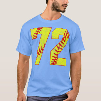 Fastpitch Softball Number 72 72 Softball Jersey U T Shirt