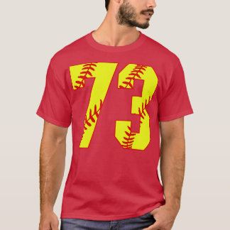 Fastpitch Softball Number 73 73 Softball Shirt Jer T