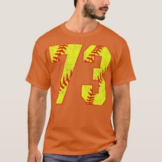 Fastpitch Softball Number 73 73 Softball Shirt Jer T Shirt