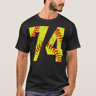 Fastpitch Softball Number 74 74 Softball Jersey U T Shirt