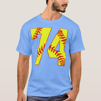 Fastpitch Softball Number 74 74 Softball Jersey U T Shirt