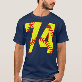 Fastpitch Softball Number 74 74 Softball Jersey U T Shirt